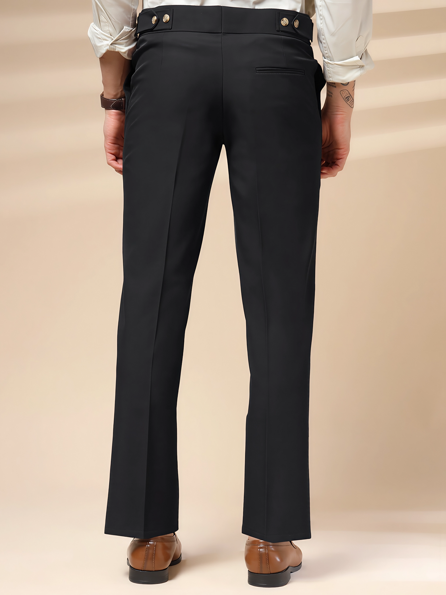 Black Oxford Gurkha Trouser by Italian Vega®