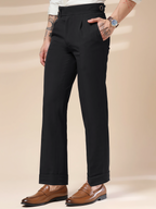 Black Italian Elegant Formal Gurkha Pants by ITALIAN VEGA®
