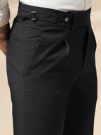 Black Italian Elegant Formal Gurkha Pants by ITALIAN VEGA®