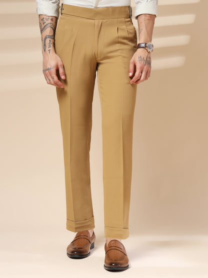 Camel Classic Buckle Gurkha Pants by Italian Vega®