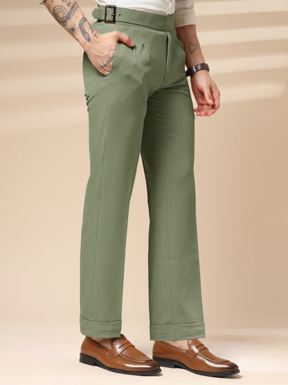 Pebble Classic Buckle Gurkha Pants by Italian Vega®
