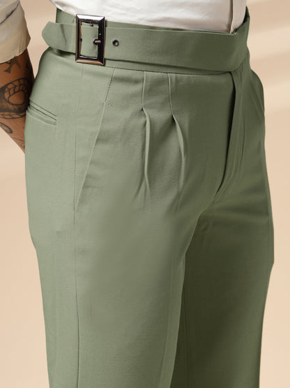 Pebble Classic Buckle Gurkha Pants by Italian Vega®