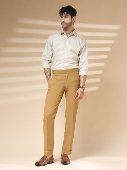 Camel Classic Buckle Gurkha Pants by Italian Vega®