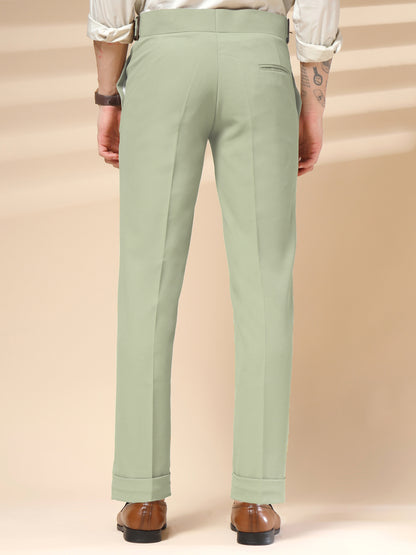 Lime Classic Buckle Gurkha Pants by Italian Vega®
