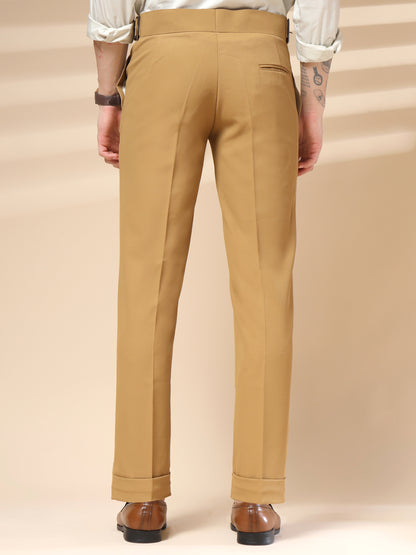 Camel Classic Buckle Gurkha Pants by Italian Vega®