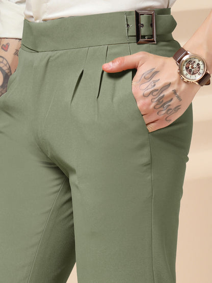 Pebble Classic Buckle Gurkha Pants by Italian Vega®