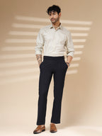 Navy Blue Classic Buckle Formal Gurkha Pants by ITALIAN VEGA®