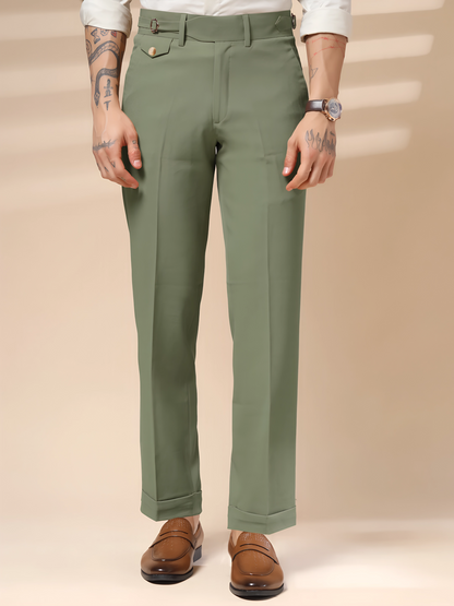 Pebble Single Buckle Formal Gurkha Pants by ITALIAN VEGA®