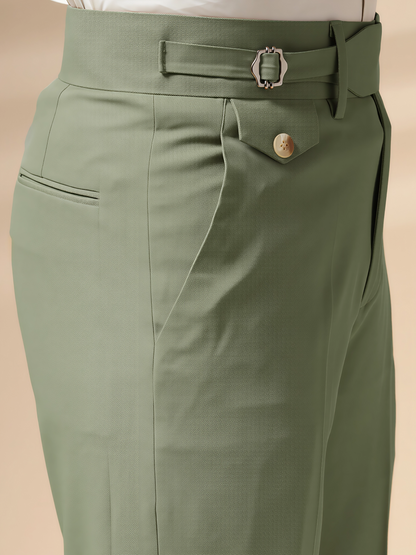 Pebble Single Buckle Formal Gurkha Pants by ITALIAN VEGA®