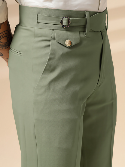Pebble Single Buckle Formal Gurkha Pants by ITALIAN VEGA®