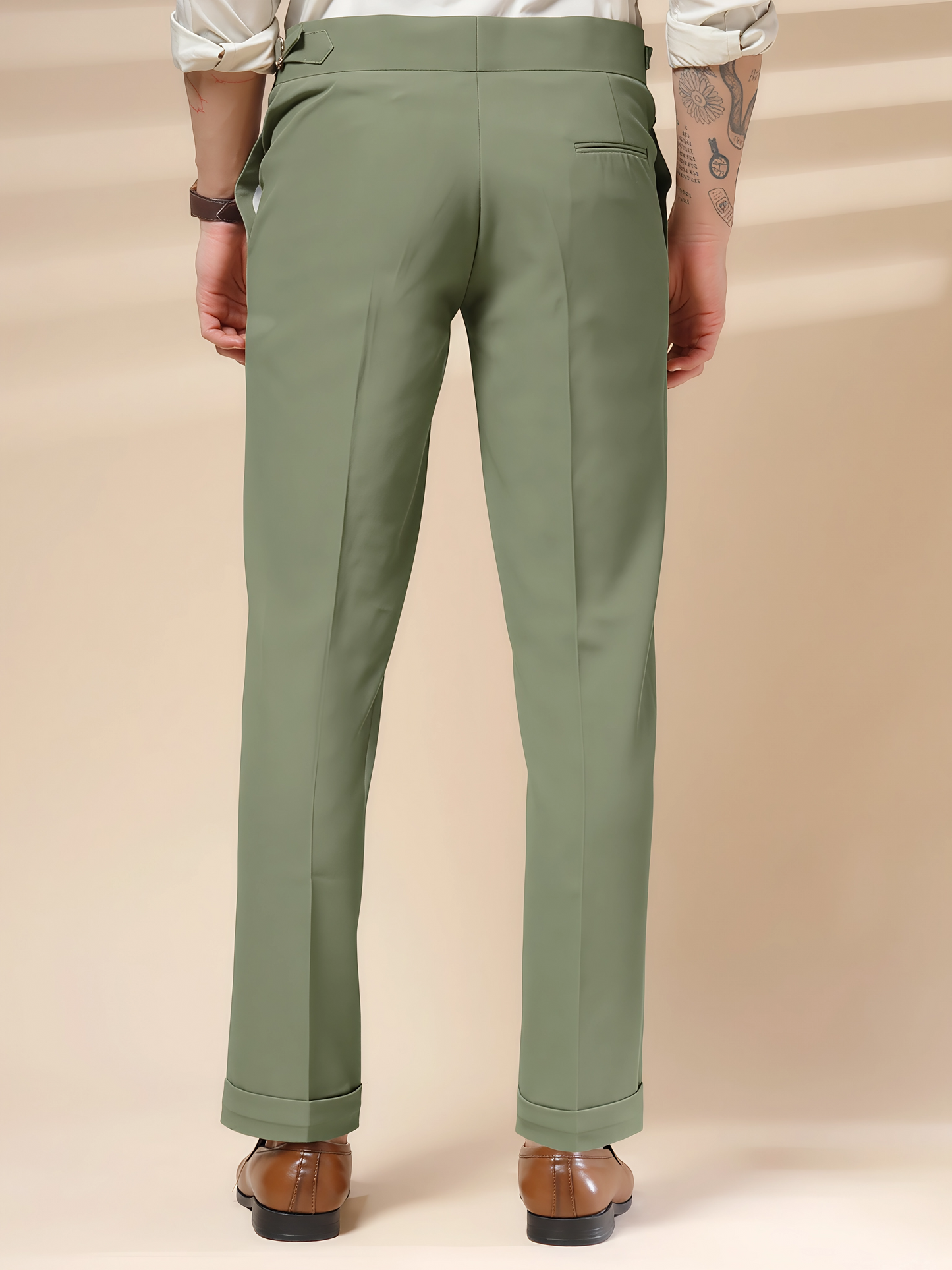 Pebble Single Buckle Formal Gurkha Pants by ITALIAN VEGA®