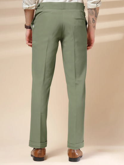 Pebble Single Buckle Formal Gurkha Pants by ITALIAN VEGA®