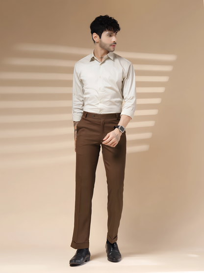 Royal Brown Formal Trouser by ITALIAN VEGA®