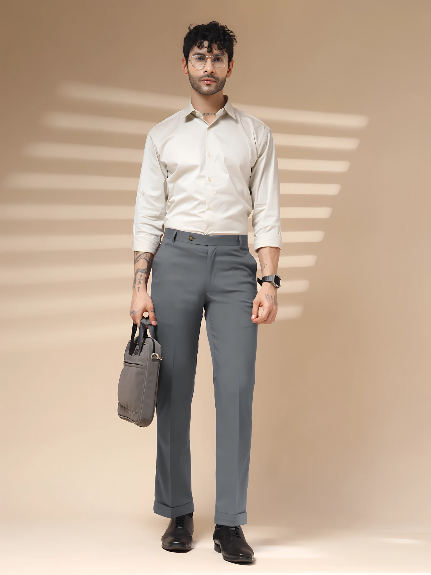 Royal Stone Grey Formal Trouser by ITALIAN VEGA®