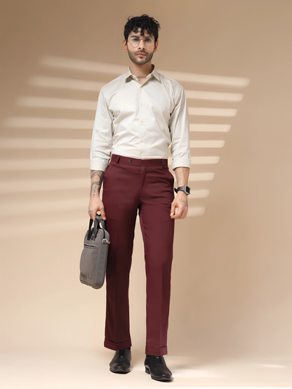 Royal Wine Formal Trouser by ITALIAN VEGA®