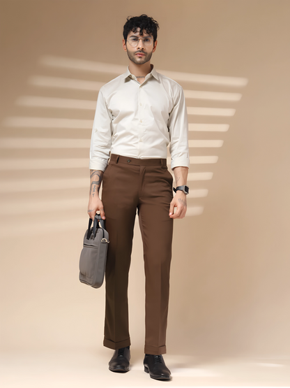 Royal Brown Formal Trouser by ITALIAN VEGA®