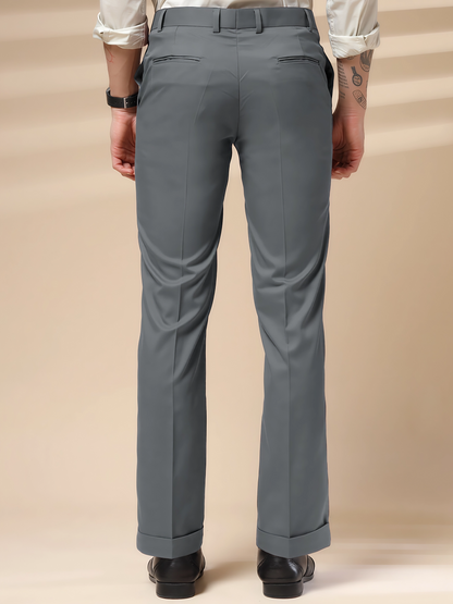 Royal Stone Grey Formal Trouser by ITALIAN VEGA®
