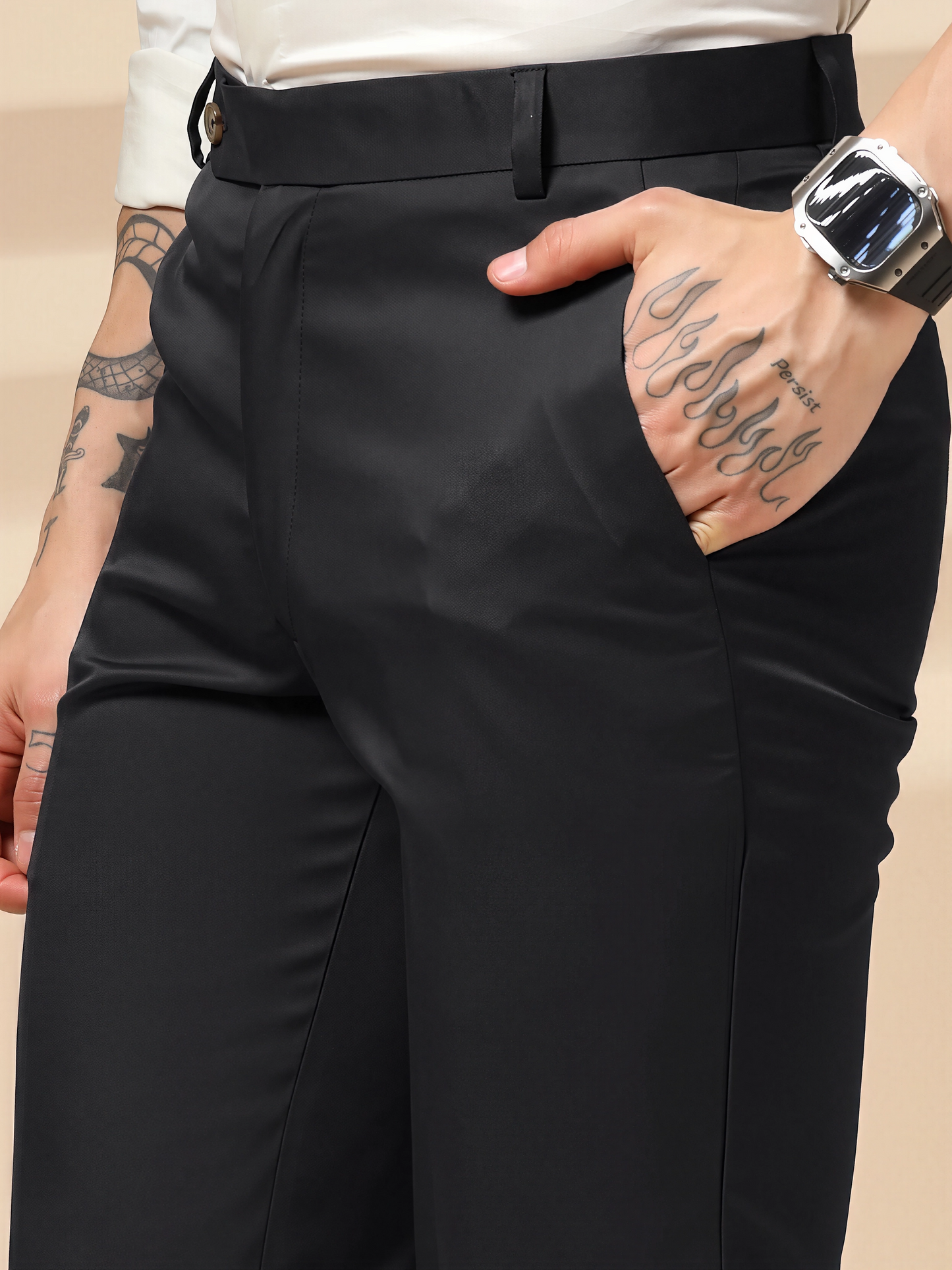 Royal Black Formal Trouser by ITALIAN VEGA®