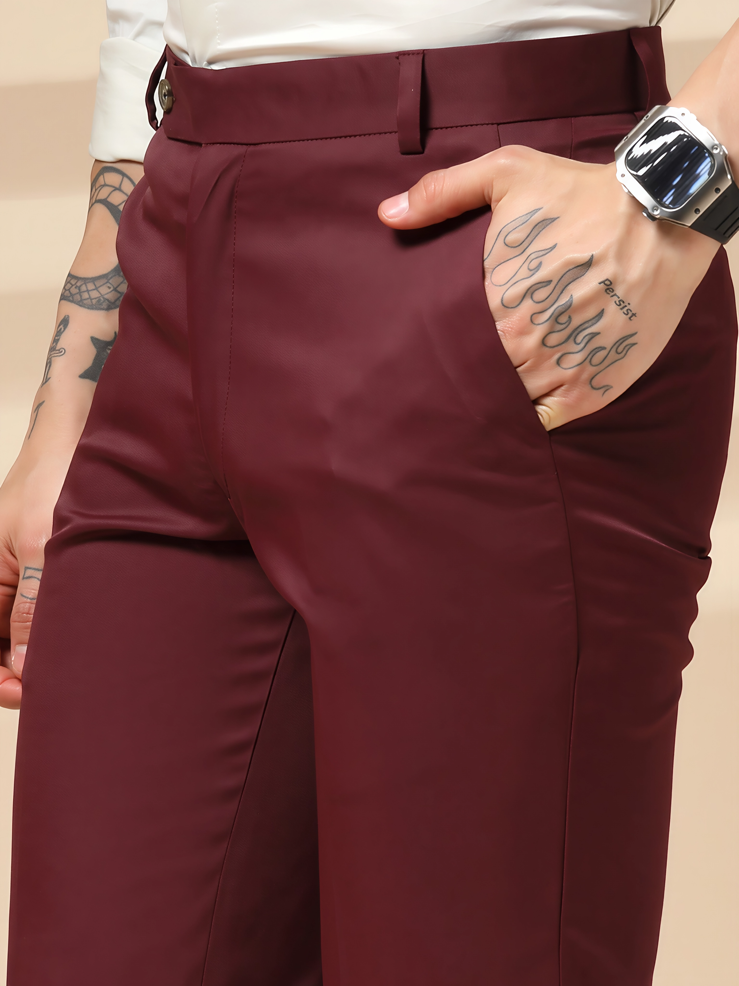 Royal Wine Formal Trouser by ITALIAN VEGA®