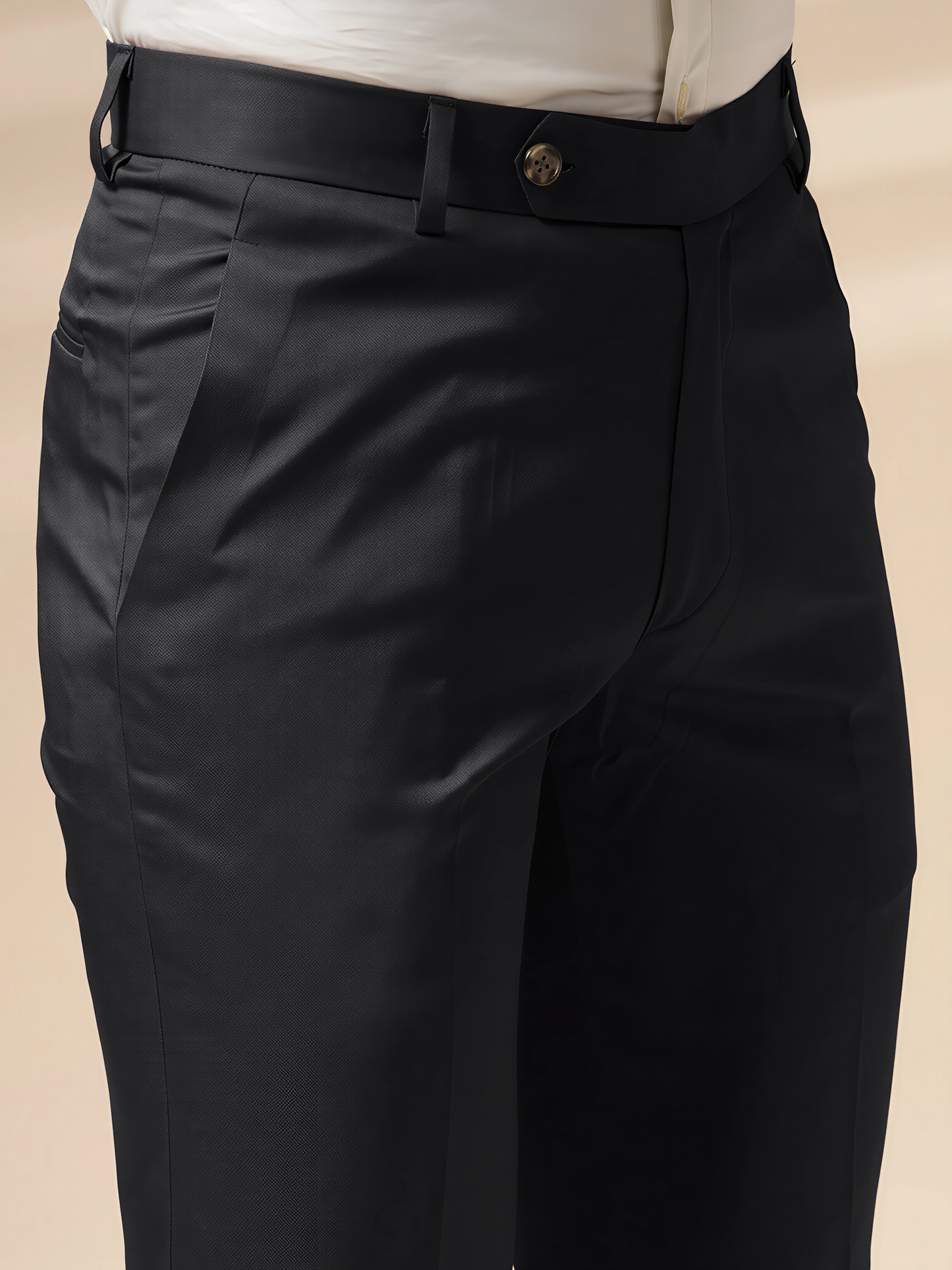 Charcoal Black Men Formal Pants by Italian Vega®