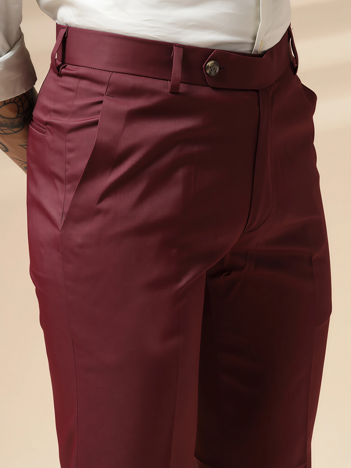 Wine Men Formal Pant by ITALIAN VEGA®