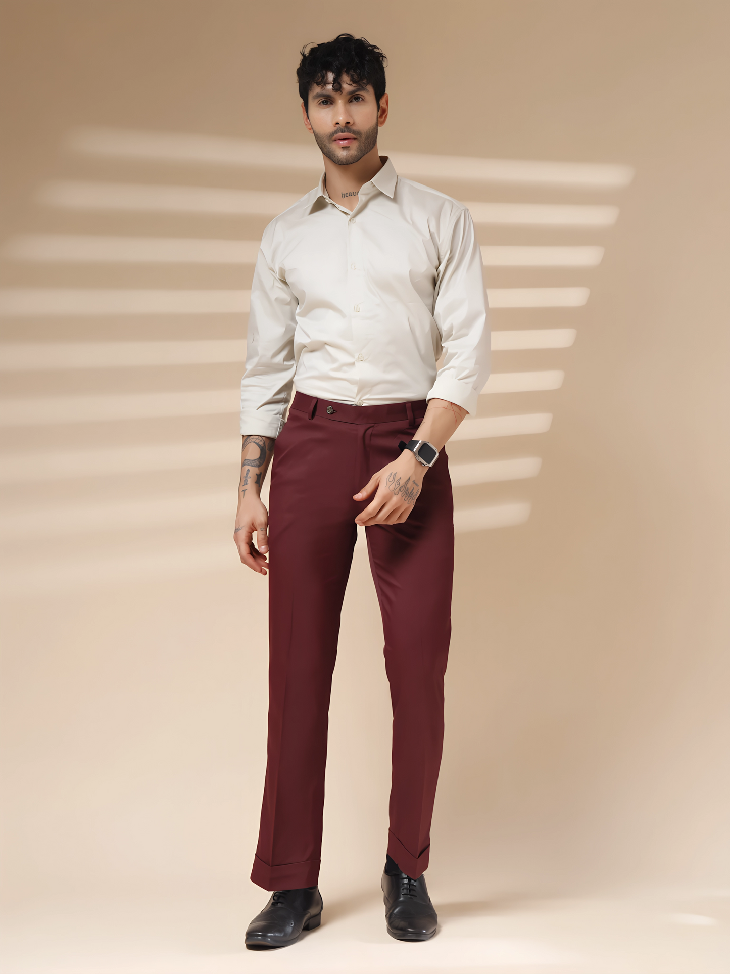Wine Men Formal Pant by ITALIAN VEGA®