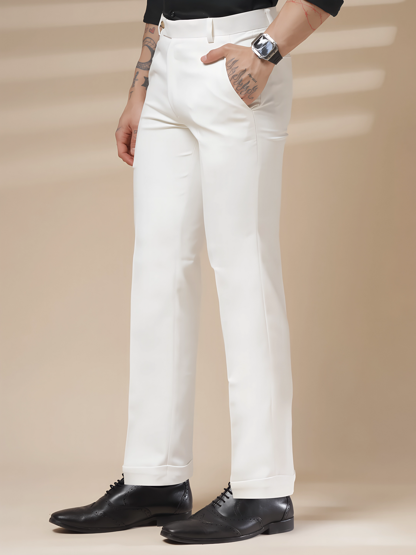 Royal White Formal Trouser by ITALIAN VEGA®