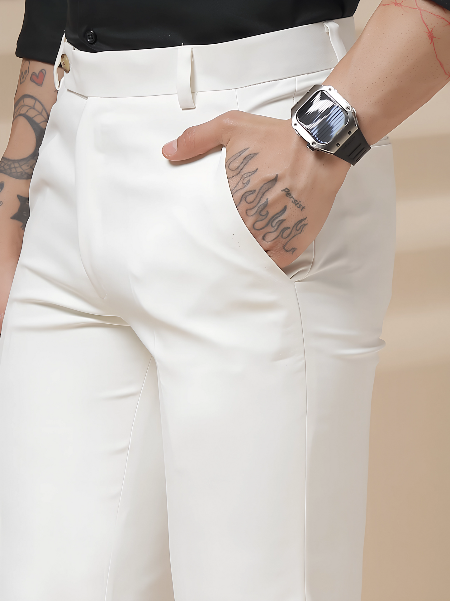 Royal White Formal Trouser by ITALIAN VEGA®