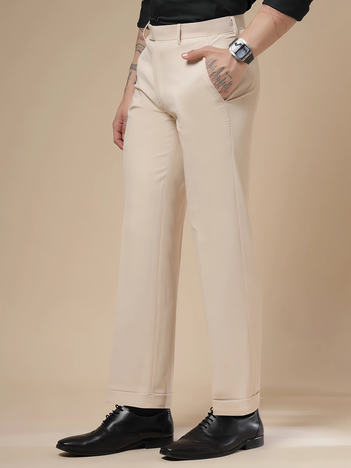 Royal Beige Formal Trouser by ITALIAN VEGA®