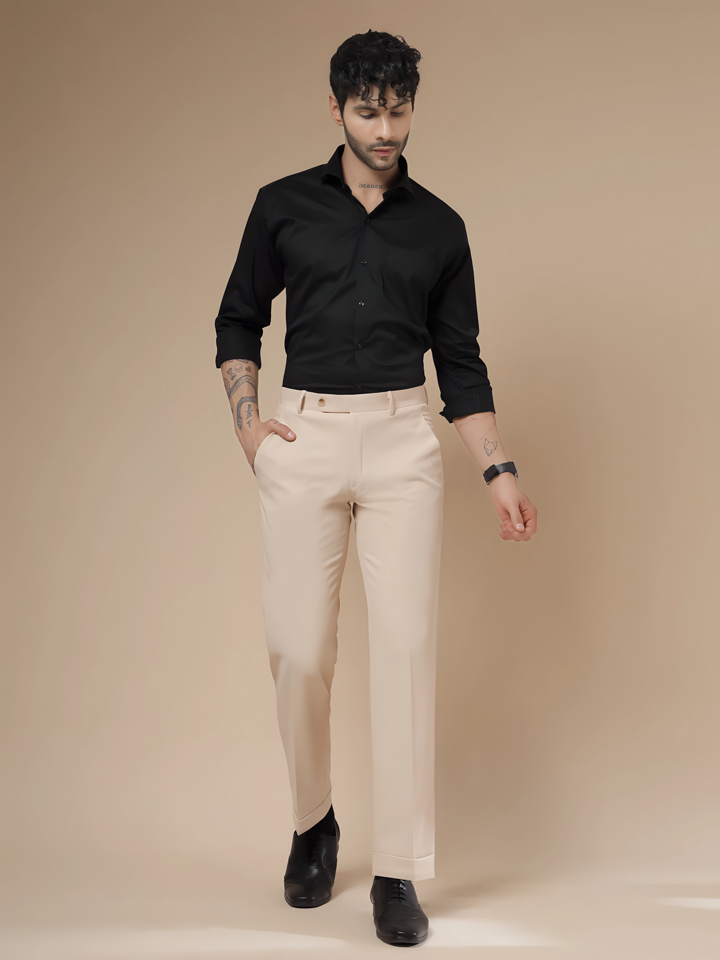 Royal Beige Formal Trouser by ITALIAN VEGA®