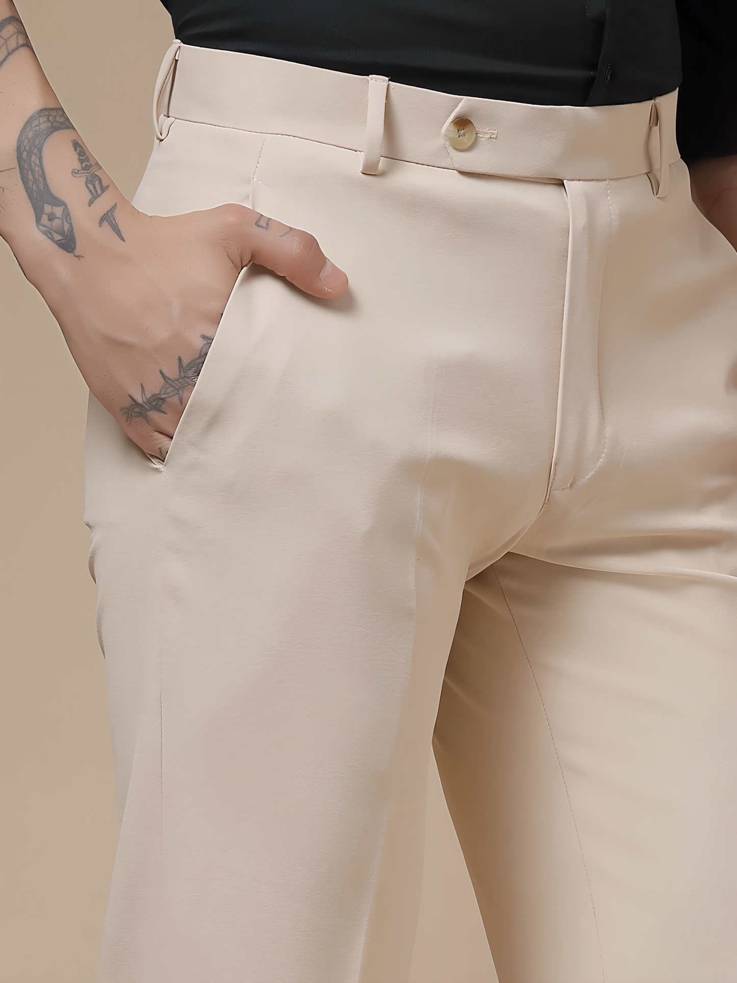 Royal Beige Formal Trouser by ITALIAN VEGA®