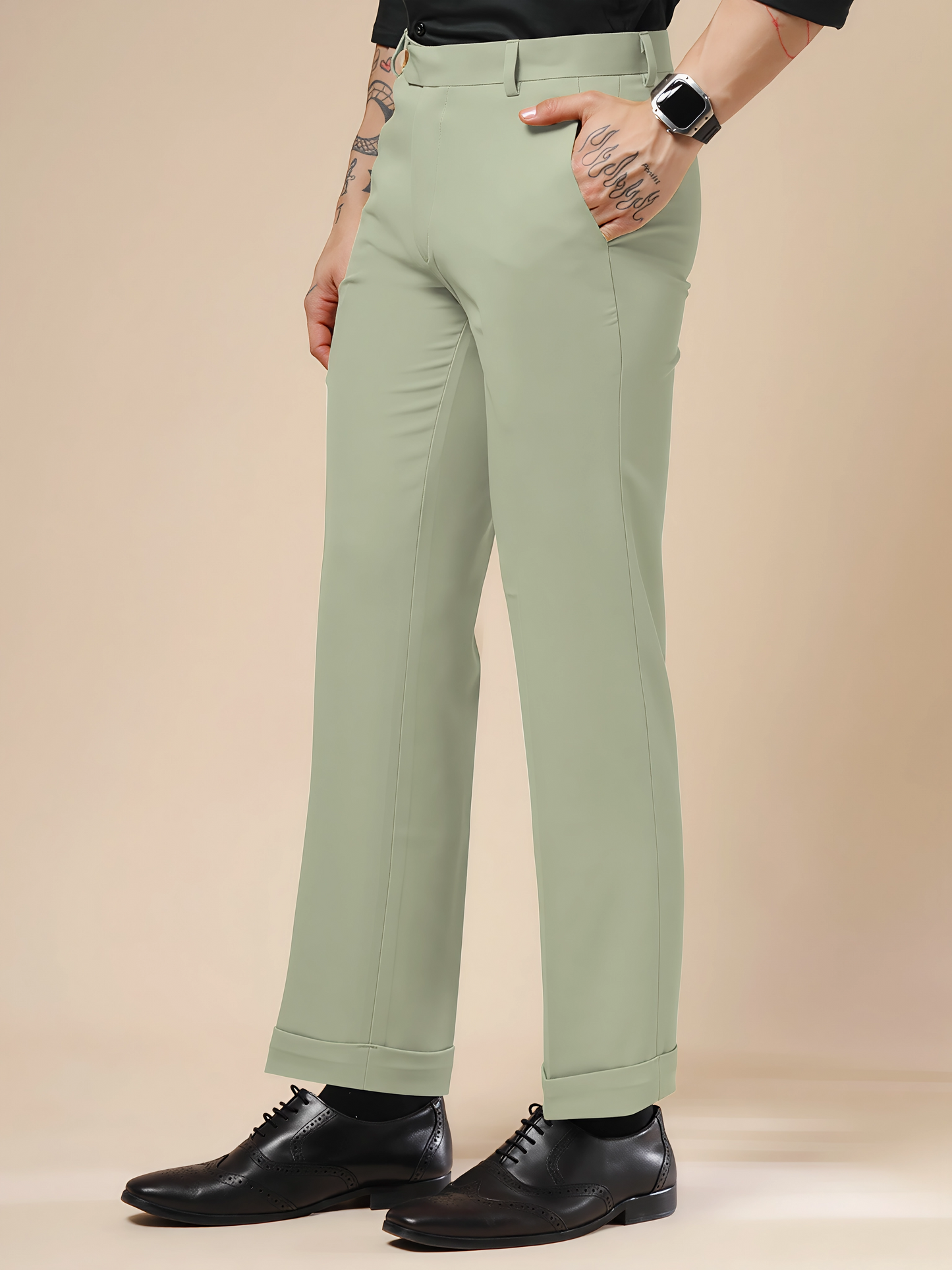 Lime Men Formal Pant by ITALIAN VEGA®