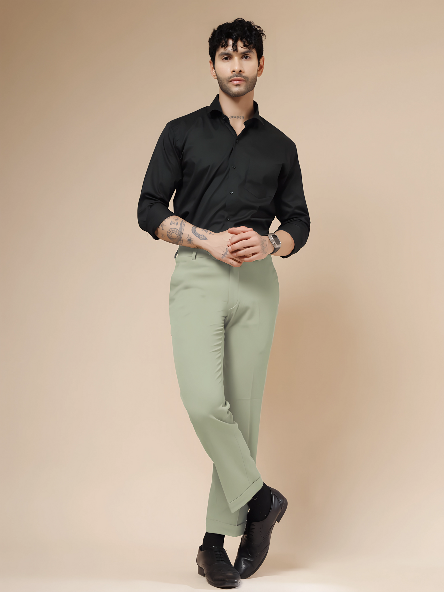 Lime Men Formal Pant by ITALIAN VEGA®