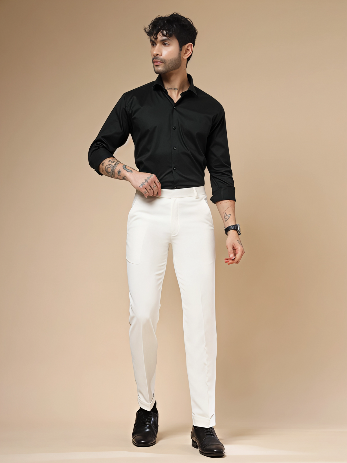 Frost White Men Formal Pant by ITALIAN VEGA®