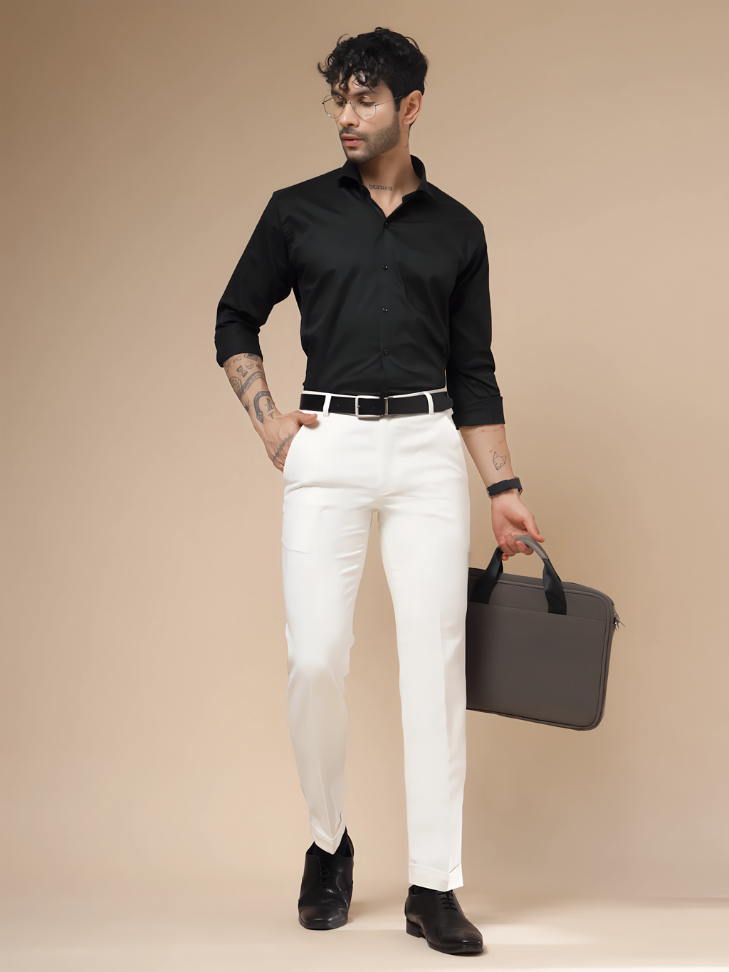 Frost White Men Formal Pant by ITALIAN VEGA®
