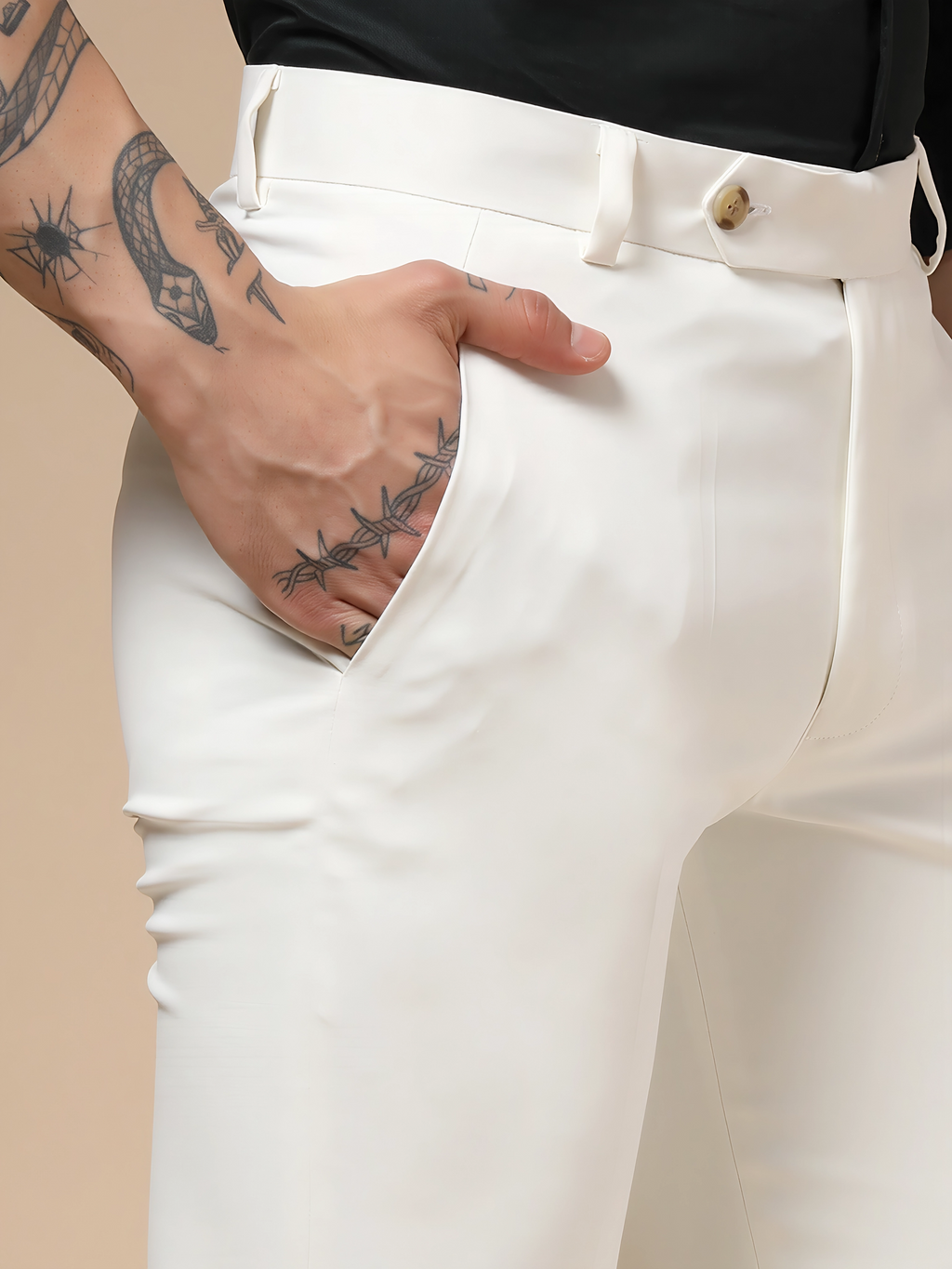 Frost White Men Formal Pant by ITALIAN VEGA®
