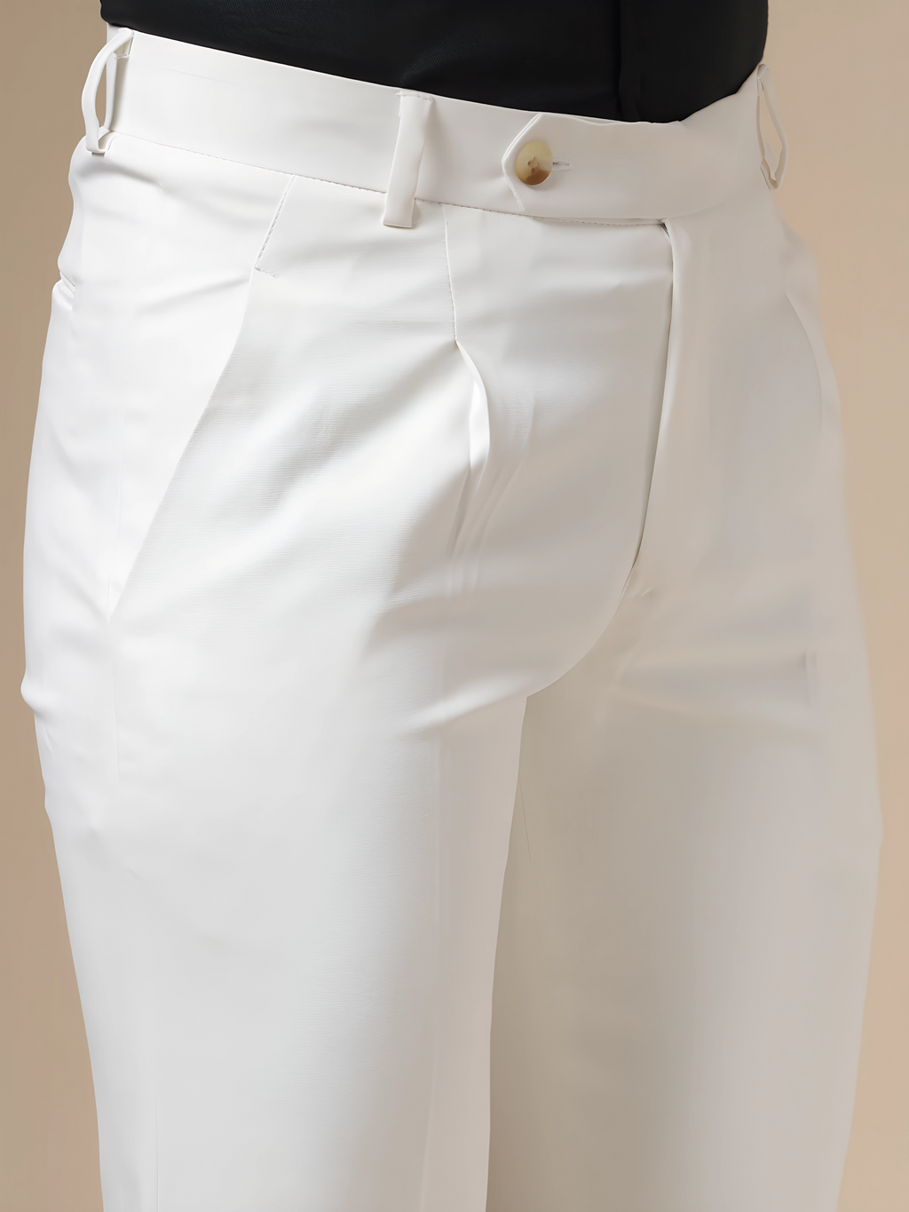 White Men Pleated Formal Trouser by Italian Vega®