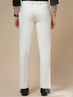 White Men Pleated Formal Trouser by Italian Vega®