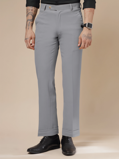 Royal Ash Grey Formal Trouser by ITALIAN VEGA®