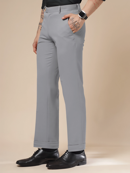 Royal Ash Grey Formal Trouser by ITALIAN VEGA®
