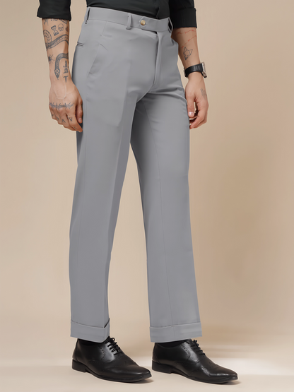 Royal Ash Grey Formal Trouser by ITALIAN VEGA®