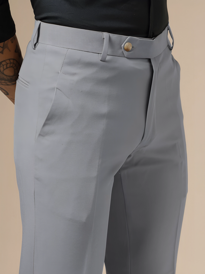 Royal Ash Grey Formal Trouser by ITALIAN VEGA®