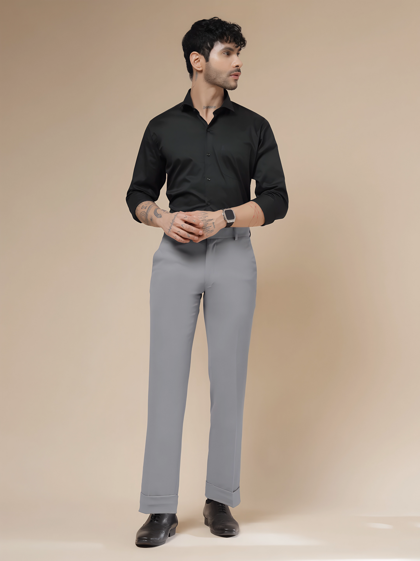 Royal Ash Grey Formal Trouser by ITALIAN VEGA®