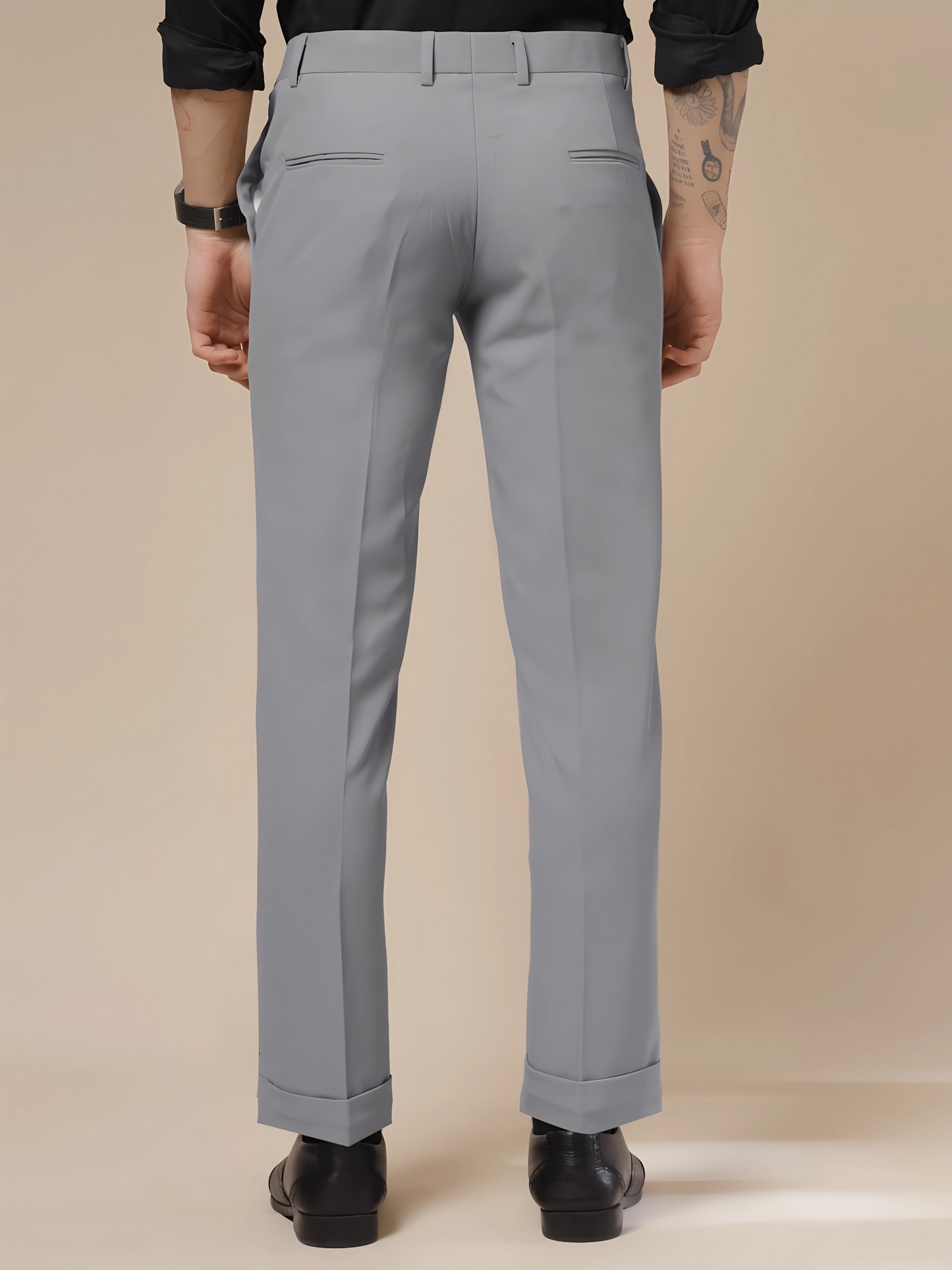 Royal Ash Grey Formal Trouser by ITALIAN VEGA®