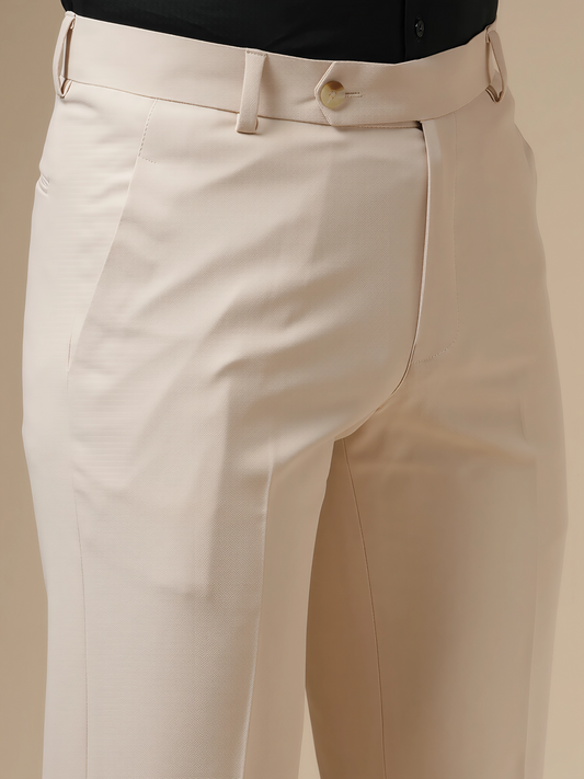 Beige Men Formal Trouser Pants by Italian Vega®