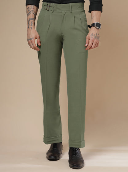 Pebble Double Buckle Formal Gurkha Pants by ITALIAN VEGA®