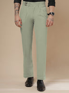 Lime Double Buckle Formal Gurkha Pants by ITALIAN VEGA®