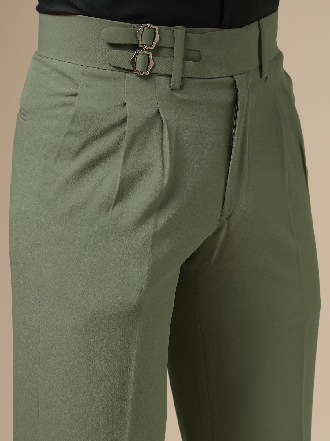Pebble Double Buckle Formal Gurkha Pants by ITALIAN VEGA®