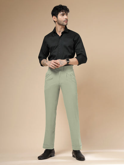 Lime Double Buckle Formal Gurkha Pants by ITALIAN VEGA®