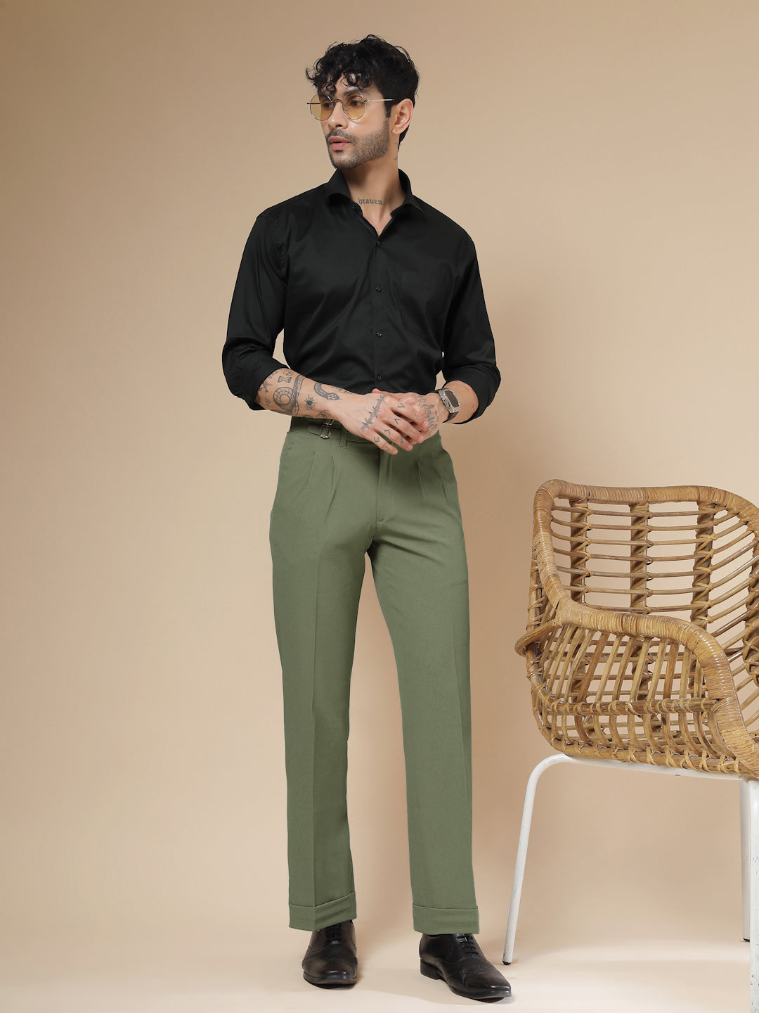 Pebble Double Buckle Formal Gurkha Pants by ITALIAN VEGA®